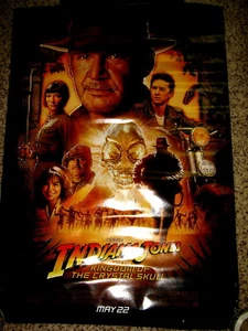 Indiana Jones Kingdom of Crystal Skull  Movie Poster 27 x 40 Double Sided Rolled - Foto 1 di 1