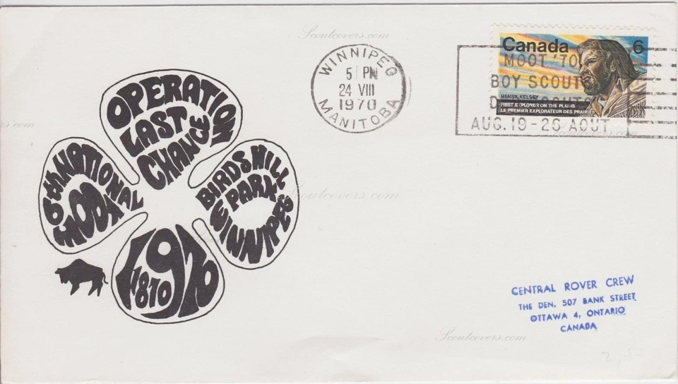 Cover Canada, 1970. Winnipeg to Ottawa. Operation Last Chance 6th National Moot  - Image 1 of 3