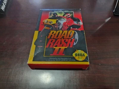 Vintage Sega Genesis Road Rash II Box and Manual *No Game*, Nice shape! - Image 1 of 4
