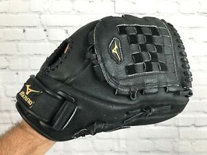 MIZUNO Ballpark Series 12" Black Leather Baseball Glove Mitt