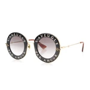 GUCCI L'AVEUGLE PARAMOUR GG B-Round gafas de sol negras - Imagen 1 de 12