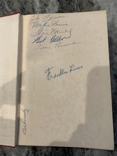 SIGNED The Cleveland Indians Franklin Lewis  Bob Feller Early Wynn Steve O’Neill