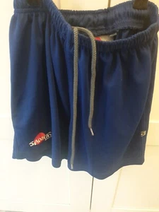 QMGS Walsall Boys School Uniform Blue Sport  Samurai PE Shorts size MB - Picture 1 of 4