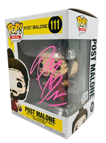 POST MALONE AUTOGRAPHED SIGNED FUNKO POP FIGURE BEERBONGS & BENTLEYS BECKETT COA Cover