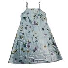 Gilligan and O'malley vintage slip dress nightgown satin floral fairy size S