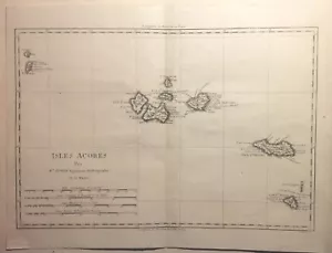 PORTUGAL, AZORES. Isles Açores, par M. Bonne, 1780 - Picture 1 of 1