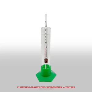 Specific Gravity Fuel 6" Hydrometer w/Test Jar - Picture 1 of 1