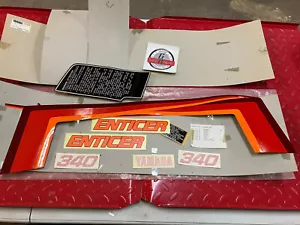 NOS Yamaha ENTICER 340 1981 ? FULL DECAL KIT 8L4-W0070-00-00 8L4-77164-00-00 Y36 - Picture 1 of 3
