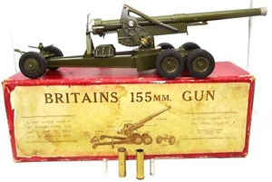 BRITAINS NO. 9745 155MM 'LONG TOM' CANNON - MASSIVE AND BOXED! - Picture 1 of 8
