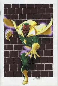 Avengers #2 George Perez 1:100 Visión Variante Virgen Cubierta!!! Casi nuevo - Imagen 1 de 1