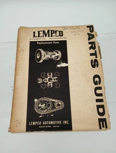 Vtg ORIGINAL LEMPCO Automotive Ohio 1900's Universal  Replacement PARTS GUIDE - Bild 1 von 17