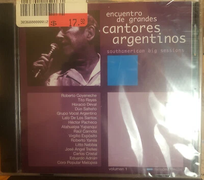 Sealed CD Encuentro De Grandes Cantores Argentinos Tango 2003 RARE Melopea Disco Foto 1 de 2