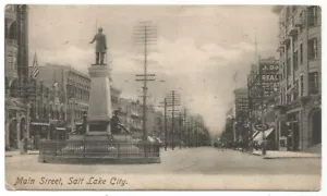 Salt Lake City Utah UT Main Street Szene um 1906 - Bild 1 von 2