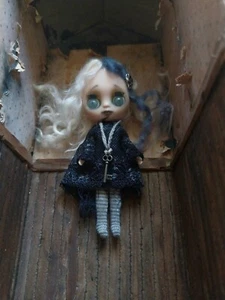 Screatures CADENCE Littlest Pet Shop Blythe Doll Gothic Ghost OOAK Creepy Cute - Picture 1 of 15