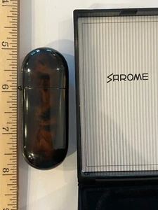 Vtg New NOS Oil Sarome Cigarette Cigar Lighter Tobacciana Black Brown 1-08 - Picture 1 of 10