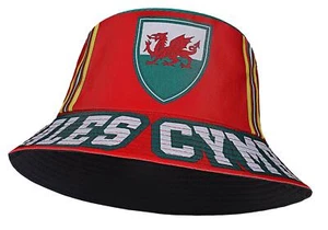 Fischerhut Erwachsene Wales Nationalflagge St Davids Day walisische Rugby-Unterstützer - Bild 1 von 1