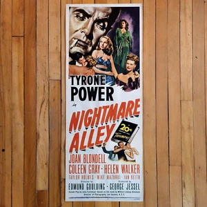 Nightmare Alley (1947) Original Insert 14x36" Movie Poster - Folded - Rare Noir - Bild 1 von 4