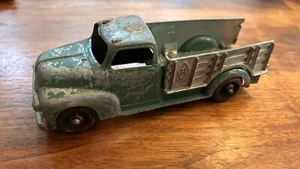 Vintage 50's Hubley Kiddie Toy #452 Green Stake Farm Truck - Picture 1 of 7