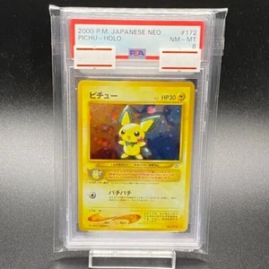 PSA8 2000 POKEMON NEO PICHU #172 HOLO HP30 Nintendo envío gratuito - Imagen 1 de 20