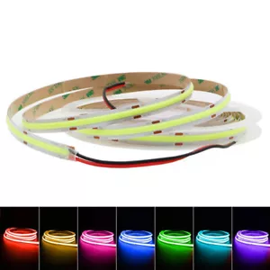 1-5m 5/12/24v FCOB FOB COB Flexibler LED Streifen Strips Hohe Dichte Lichtband - Bild 1 von 15