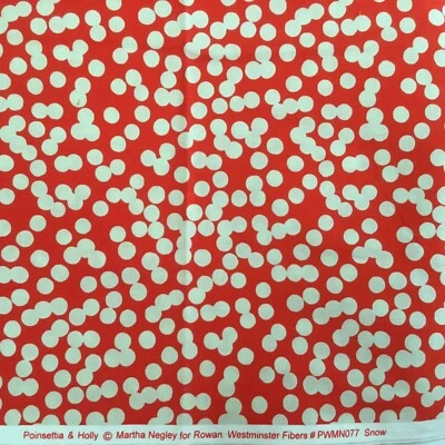 Poinsettia & Holly, Марта Ньюли для Rowan Westminster Fibers «Снег» Один ЯРД - Изображение 1 из 4
