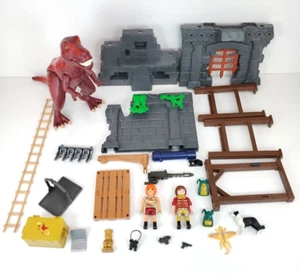Playmobil 9429 Hidden Temple T-Rex Explorers Incomplete - Parts Lot Replacements - Picture 1 of 6