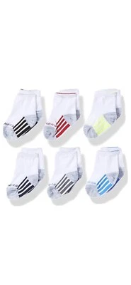 Paquete de 6 calcetines tobilleros Skechers para niños y bebés Foto 1 de 2