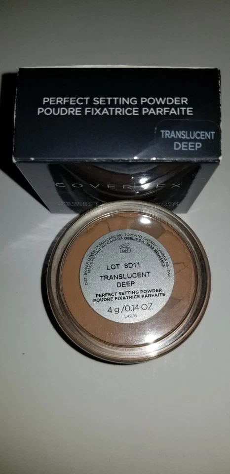 Cover FX Perfect Setting Powder Translucent Deep 0.14 oz TRAVEL SIZE- NEW IN BOX - Image 1 of 4