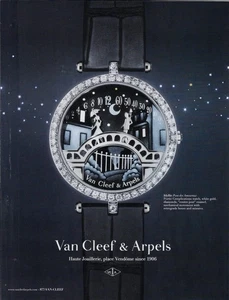 Reloj pulsera Van Cleef & Arpels idílico complicaciones poéticas 2012 anuncio impreso - Imagen 1 de 1