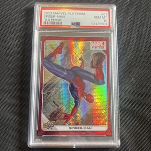 Spider-Man Marvel platinum red prism PSA 10.. 014/199 - Picture 1 of 3