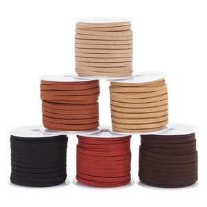 32yards Faux Suede Cord Suede Leather Cords Suede String Lace 3mm 6 Colors - Picture 1 of 6