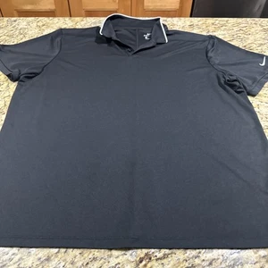 Nike Poloshirt Golf Victory Solid Dri-Fit Kurzarm Herren XL schwarz schön Cpx - Bild 1 von 9