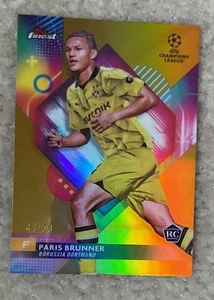 2024 Topps Finest Paris Brunner Gold Rc /50! - Bild 1 von 2