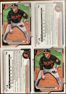2024 Bowman #49 Gunnar Henderson 4 Card Lot Baltimore Orioles ⚾️ FreeShip ⚾️ ROY - Picture 1 of 1