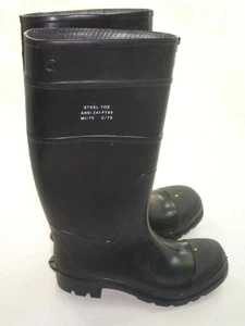 Lacrosse ST16B-7 16 inch Black Safe Steel Toe Boots Size 7 - Picture 1 of 2