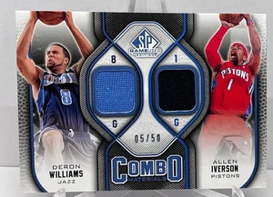 2009-10 Upper Deck SP Game Used Combo Materials Allen Iverson D Williams 05/50 - Bild 1 von 5