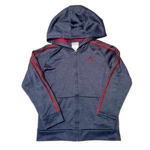 Adidas Full Zip Hooded Track Jacket Size 7X - Picture 1 of 5