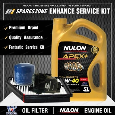 Wesfil Oil Air Fuel Filter + 10W40 Oil Service Kit for Hyundai Elantra Lavita FC - image 1 of 2