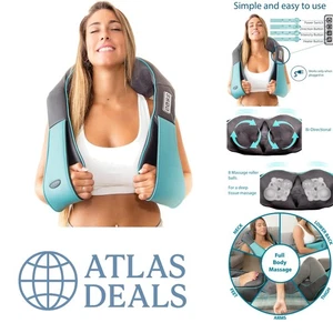 Electric Shiatsu Full Body Massager with Heat – 3 Speed Settings for Relaxation - Picture 1 of 12