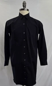 Spanx Women's Classic Black Poplin Shirt Dress Size Small Petite Quarter Sleeve  - Bild 1 von 8