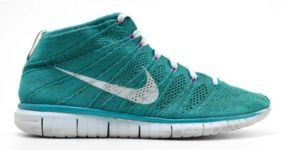 Mens Nike Free Flyknit Chukka Shoes Size 10.5 Emerald Green Teal 639700-302 - Image 1 of 4