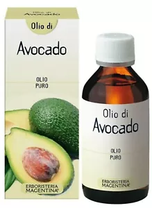 Olio di AVOCADO Puro 100 ml PER CAPELLI E CORPO Erboristeria Magentina. - Foto 1 di 2