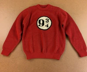 The Wizarding World of Harry Potter Kids 9-10 Red Platform 9 3/4 Sweater - Picture 1 of 5