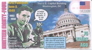 Coverscape Computer Designed 75th George Orwell “1984” Event Cover - Picture 1 of 2