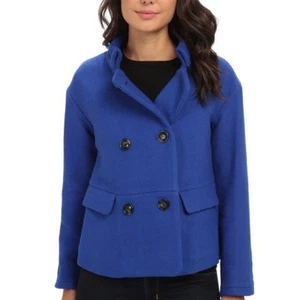 French Connection Double Breasted PeaCoat Size 2  - Picture 1 of 9