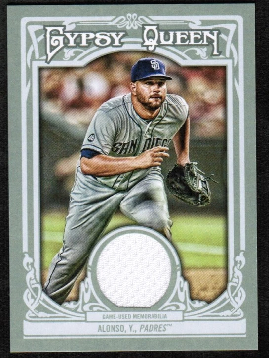 2013 Topps Gypsy Queen Relics #YA Yonder Alonso Jersey (ref 28057) - Image 1 of 1