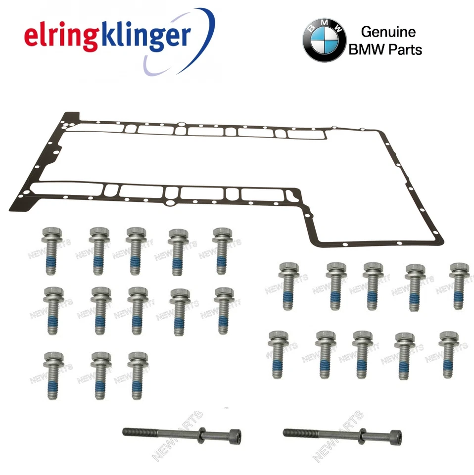For Oil Pan Gasket w/ Bolts Set w/ Washer For BMW E60 E63 M5 M6 - Image 1 of 1