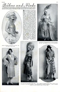 Bühne und Mode XL Seite 1925 Grünzweig Wien Operettensängerin Betty Fischer - Bild 1 von 1