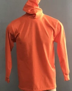 HOODED T SHIRT MEN LONG SLEEVE HOOD TEE SUN SKIN PROTECTION AGRI FIELD WORK TEE - Picture 1 of 20