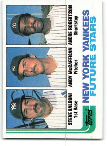 1982 Topps #83 Steve Balboni/Andy McGaffigan/Andre Robertson NM++ RC R ID:293422